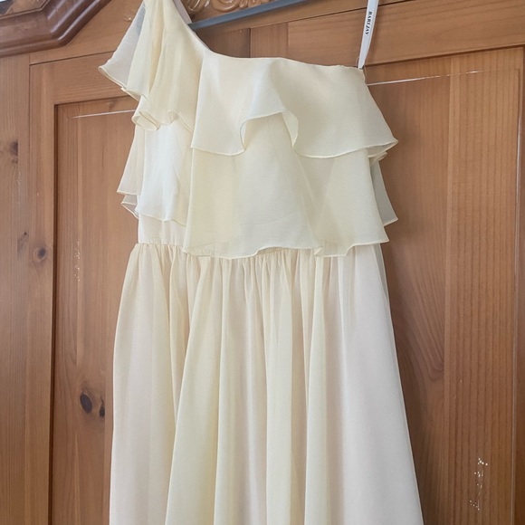 NWT Chiffon One Shouldered Cocktail Dress! - Picture 3 of 6